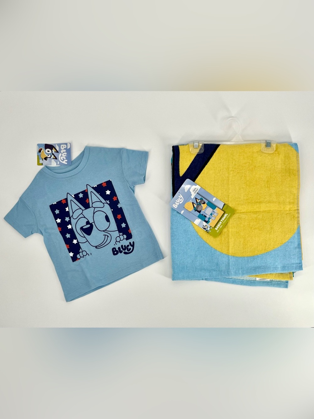 NWT Bluey T-Shirt and Seaside Beach Towel
